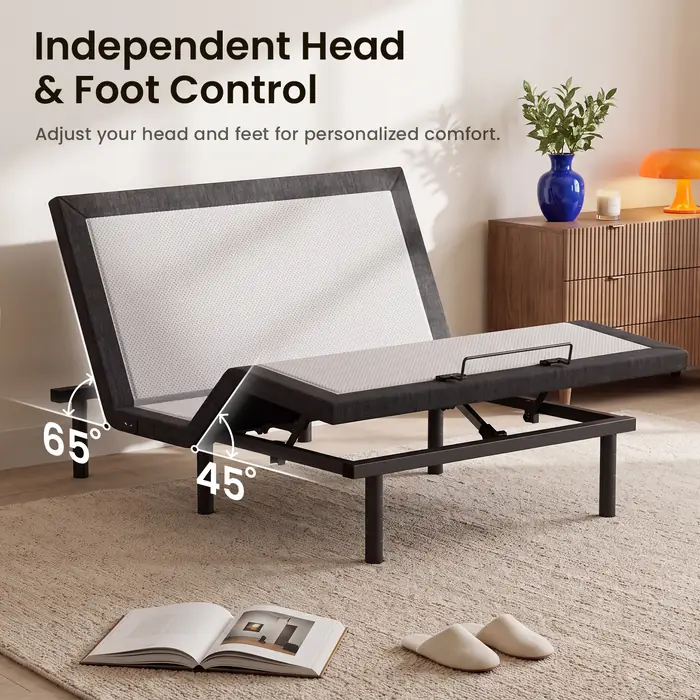 Tami Tami T600 Premium adjustable bed frame, detail view